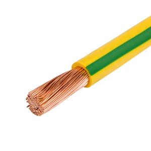 1,5 mm, 2,5 mm, 4 mm, 6 mm, 10 mm, 16 mm, 25 mm, 35 mm, 50 mm, 70 mm, cobre sólido con aislamiento de PVC, H07v-u, cable de conexión a tierra amarillo y verde