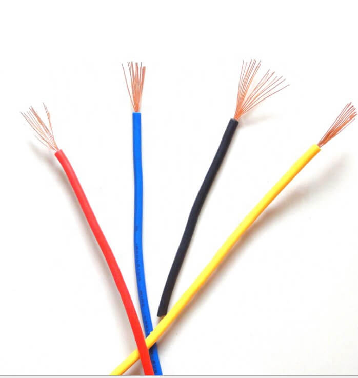 Venta caliente IEC60227 RV 1 mm 1,5 mm 2,5 mm 4 mm 6 mm 10 mm 16 mm 25 mm 35 mm 50 mm Hilo de cobre con aislamiento de PVC Cable de alambre eléctrico H07V-R H07V-K Cable de casa