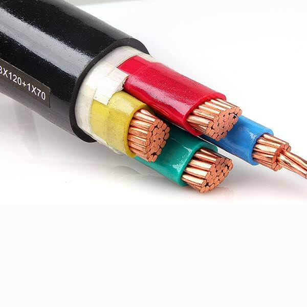 0,6/1KV bajo voltaje 4 núcleos 25mm 35mm 50sq mm cobre XLPE aislado cable de alimentación de PVC eléctrico