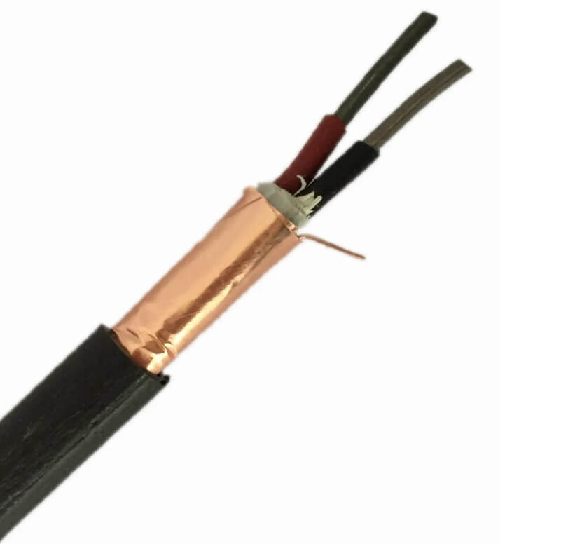 Tipo K 2*0,35mm 2*0,5mm 2*0,65mm aislamiento de fibra de vidrio Cable de extensión de protección de acero inoxidable Cable de compensación de termopar