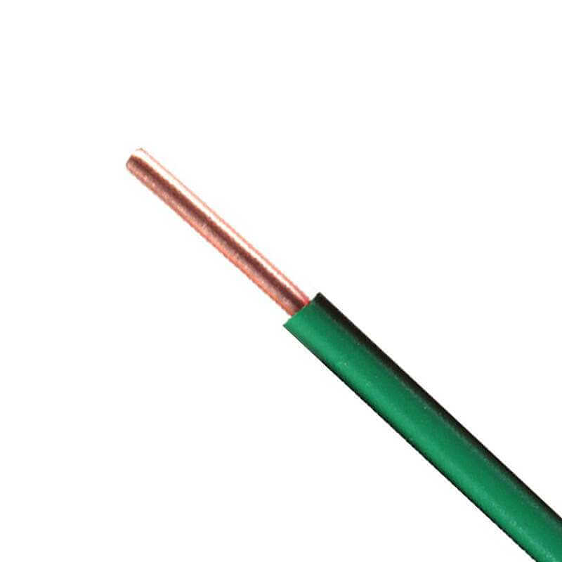 Conductor de cobre sólido de 4 mm2 de China, Cable de puesta a tierra de construcción de viviendas de un solo núcleo de calibre 12 con aislamiento de PVC para cable de cableado fijo