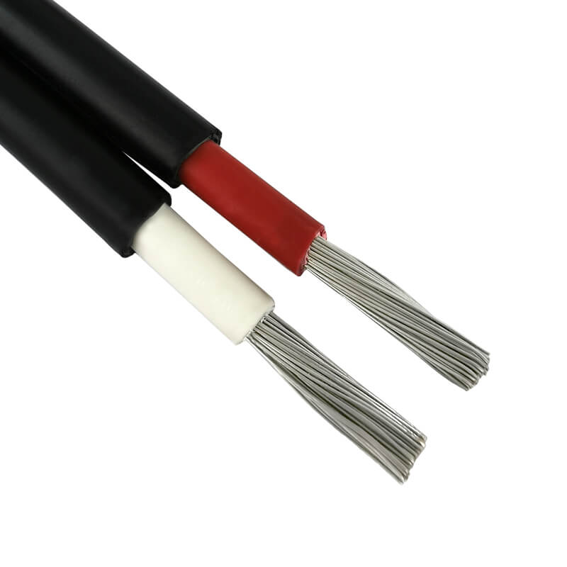 China 2 Core 1.5mm2 XLPE cobre aislado 2x1.5mm Twin DC Solar PV Cable para panel solar