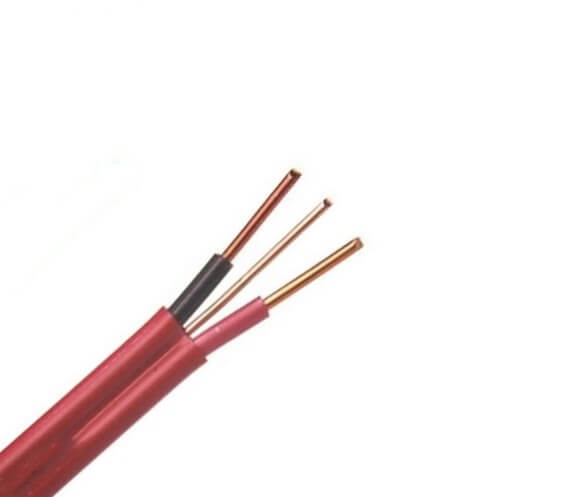 China 6242Y 1.5mm2 Cable doble y de tierra Cable eléctrico plano 2x1.5mm2 Conductor de cobre doble y cable de tierra